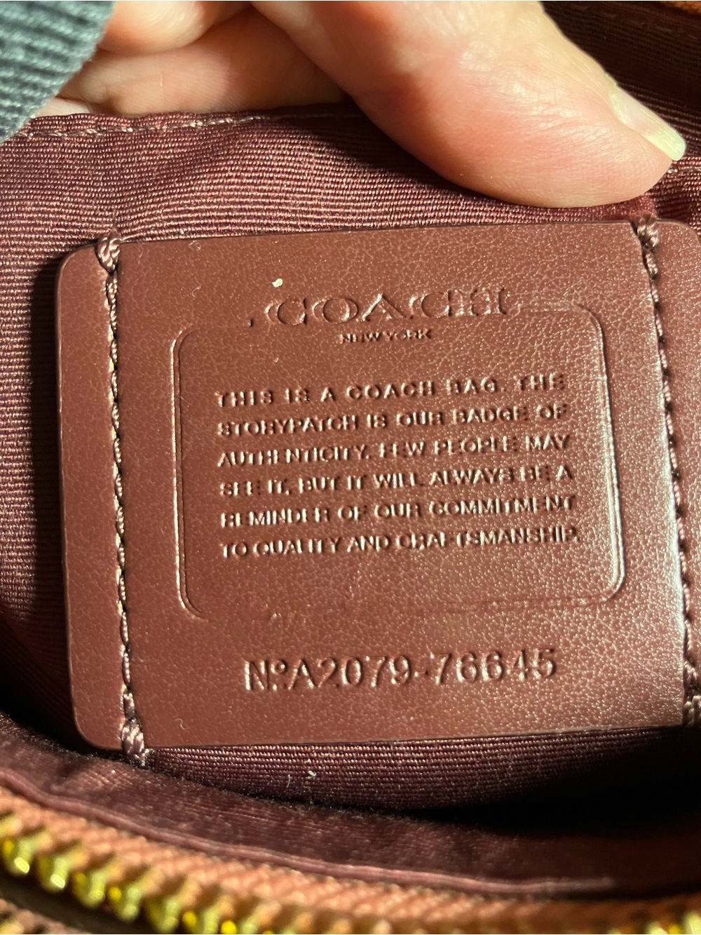 Coach Pebbled Leather Mia Crossbody Bag in Coral - Picture 11 of 15